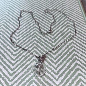Silver Wish Necklace 24” Unknown Brand